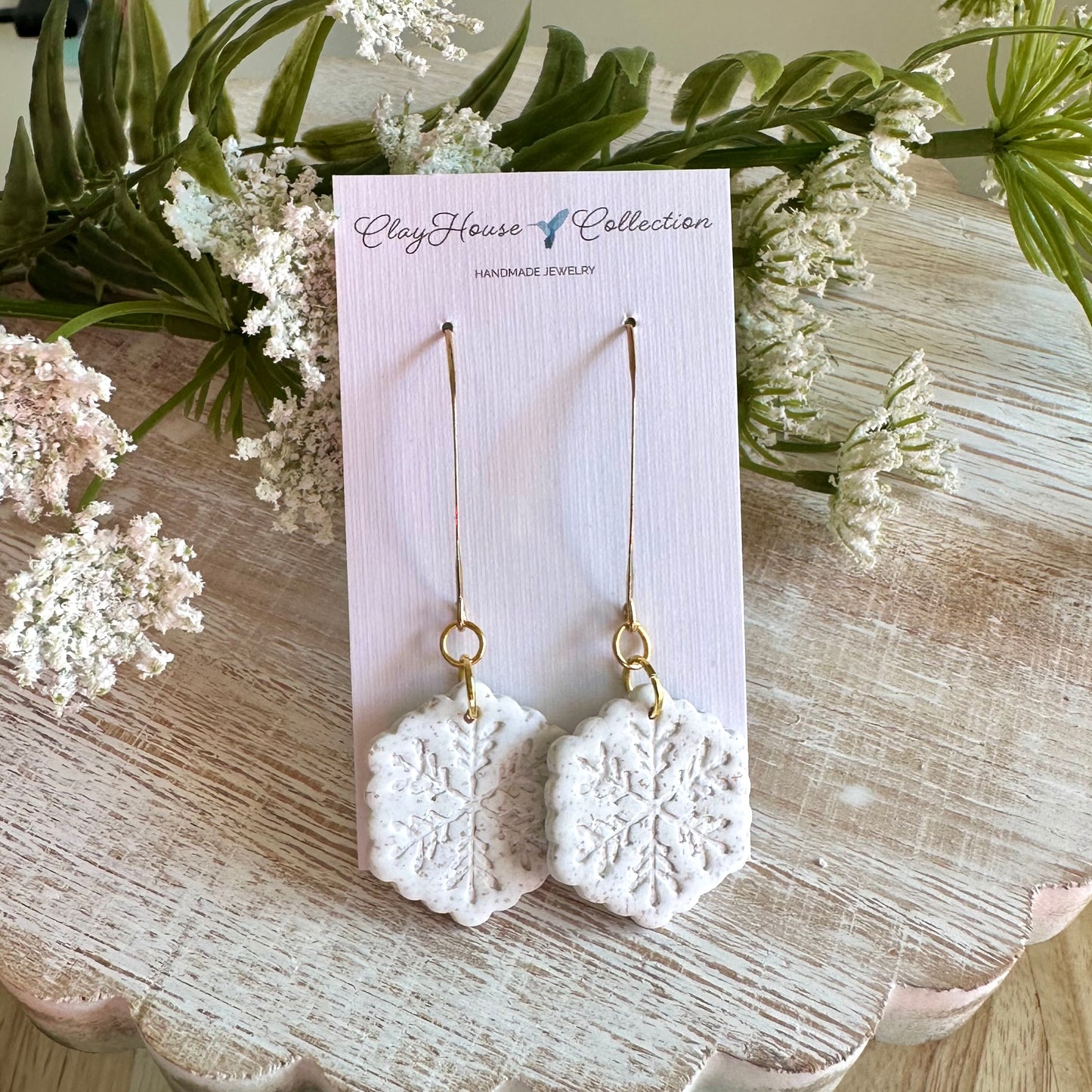 Snowflake Dangle Earrings