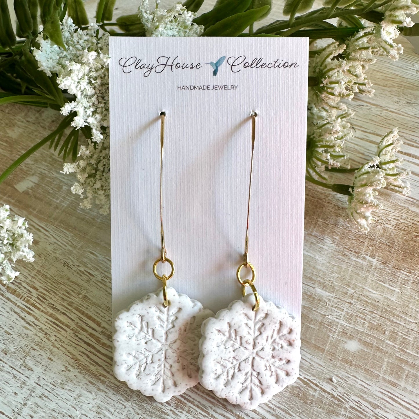 Snowflake Dangle Earrings