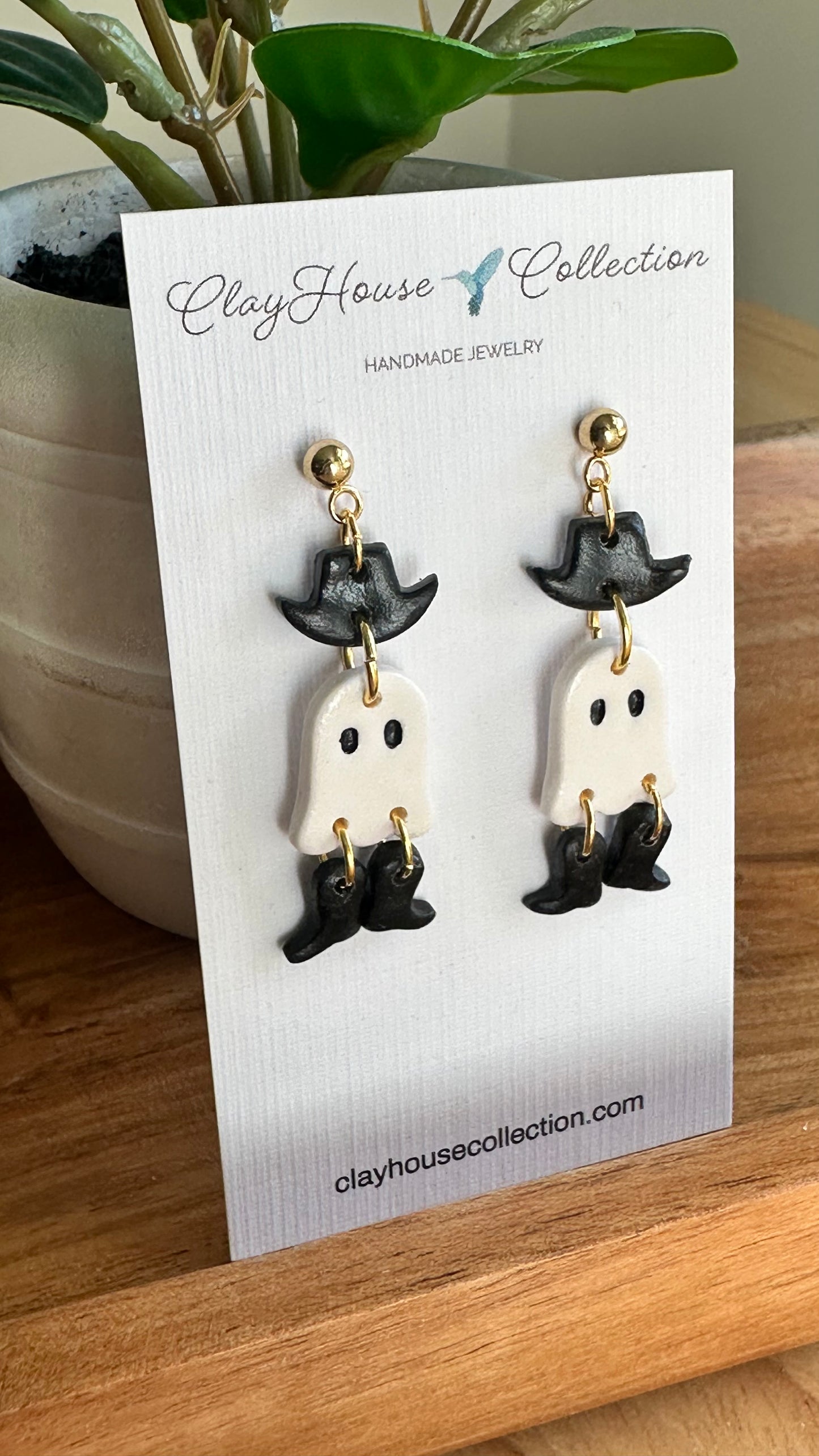 Mini Cowboy Ghost Earrings