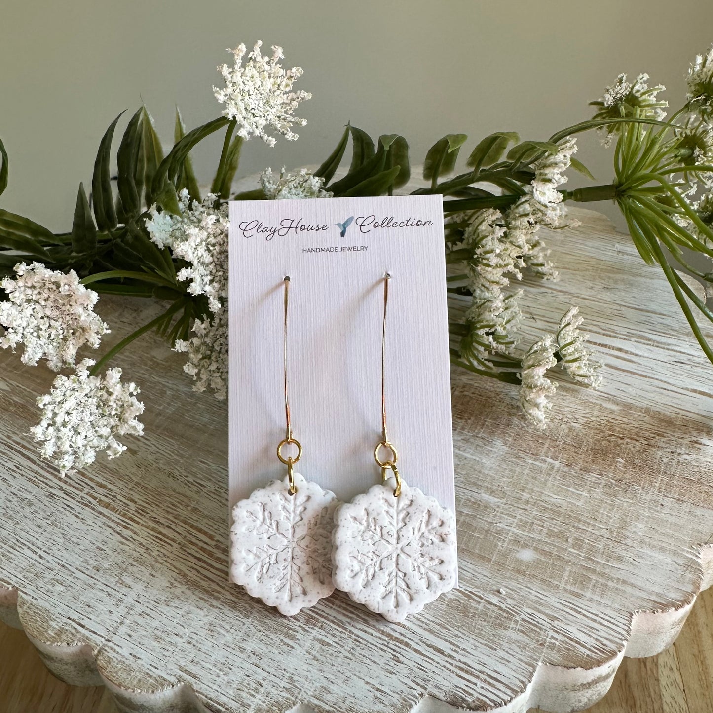 Snowflake Dangle Earrings